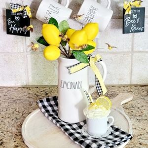 Rae Dunn Summer lemonade display